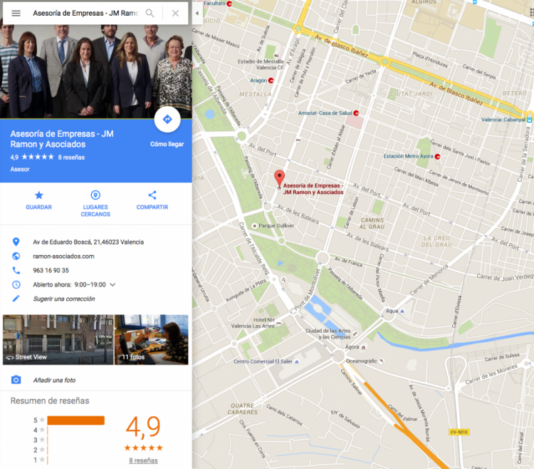 Ramon Asociados en Google Maps
